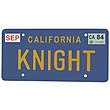 Knight Rider Knight License Plate Replica